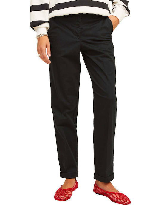 Damen Chino Hose Black
