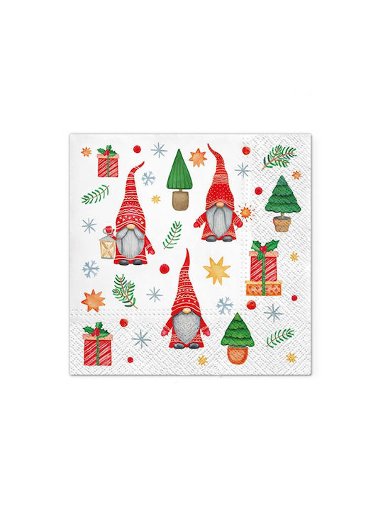 Plastona Christmas Napkins L33xW33cm 1pcs