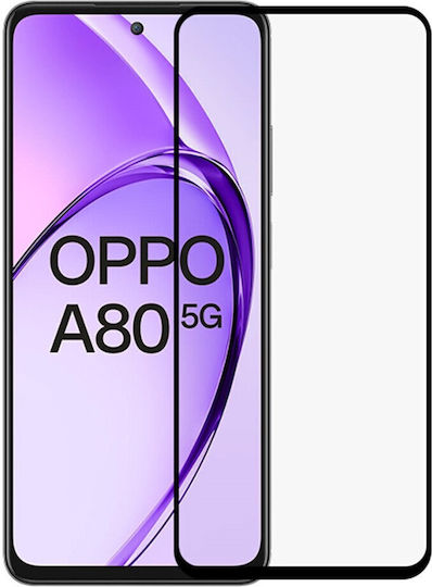 Rurihai Full Glue Tempered Glass Oppo A80 5g Black