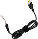 Захранващ кабел за лаптоп Akyga Ak-sc-10 Slim Tip Lenovo 1.2m