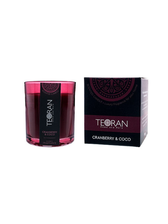 Teoran Aromatisches Kerze im Gefäß mit Kokosnuss Parfüm 130gr