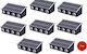 Andowl Set of 8 Wall Solar Lights 2.2W RGB with Photocell IP67