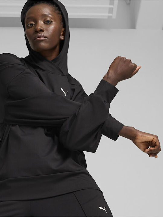 PUMA Long Women's Sweatshirt Hooded Black
