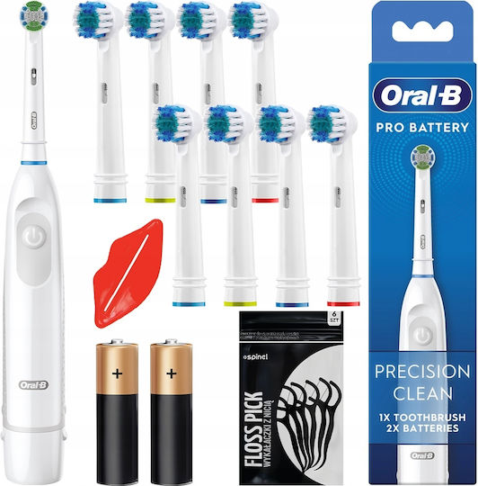 Pro Battery Precision Clean Ηλεκτρική Οδοντόβουρτσα Μπαταρίας Λευκή