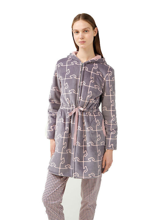 Vamp Winter Women's Robe Grey