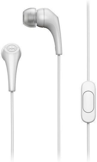 Motorola Earbuds 2S În ureche Handsfree cu două căști cu mufă 3.5mm Alb