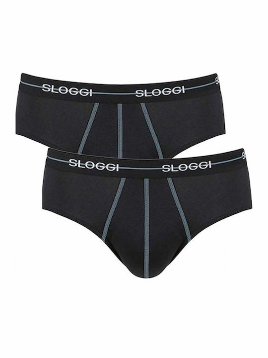 Sloggi Men's Slips Black 2Pack