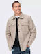 Μακρυμάνικo Overshirt Beige