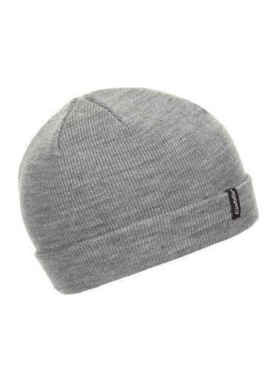 Beanie Ανδρικός Σκούφος Πλεκτός σε Γκρι χρώμα ESB-0189OS