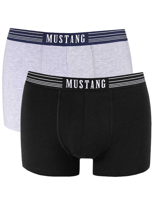 Mustang Men's Boxers Black/Grey 2Pack