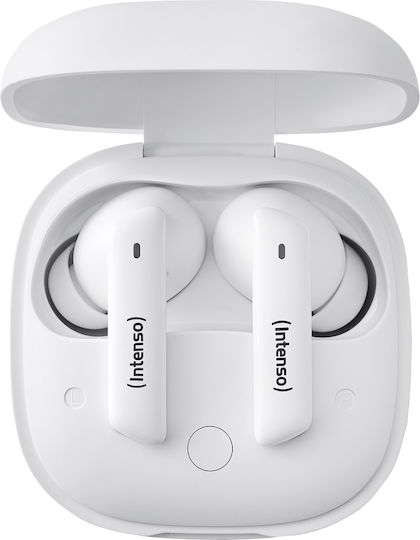 Intenso T502HAE In-ear Bluetooth Handsfree Ακουστικά με Θήκη Φόρτισης Λευκά