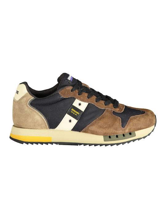 Blauer Sneakers Brown