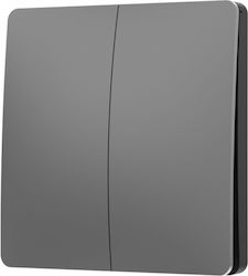 Kinetischer Lichtschalter RF433 Doppel Grau Art OEM Kinetischer Lichtschalter RF433 Doppel Grau Art OEM
