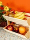 Creative Obstschale Hölzernes 2 Niveaus Beiges 30x28x36cm