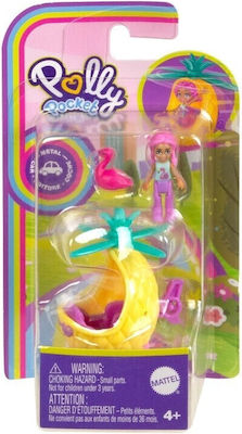 Polly Pocket Pollyville Helicopter Pineapple Figures