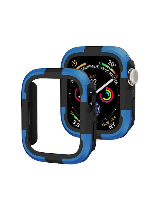 Silicone Case in Blue color for Apple Watch Series SE 2, 6, SE, 5, 4