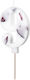 PartyDeco Birthday Candle Number in White Color...