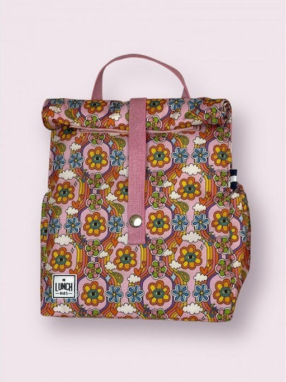 The Lunch Bags Original 2.0 Σχολικό Ισοθερμικό Τσαντάκι Φαγητού Ώμου 5lt Ροζ 21x16x24cm