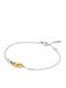 Michael Kors Astor Link Women's Bracelet made of Silver Gold Plated