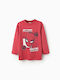 Zippy Children's Blouse Long Sleeve red