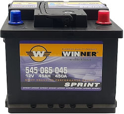 Winner Μπαταρία Αυτοκινήτου Sprint με Χωρητικότητα 45Ah και CCA 450A Winner Μπαταρία Αυτοκινήτου Sprint με Χωρητικότητα 45Ah και CCA 450A