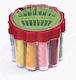Round Sewing Kit Drum Home Work Travel Needles