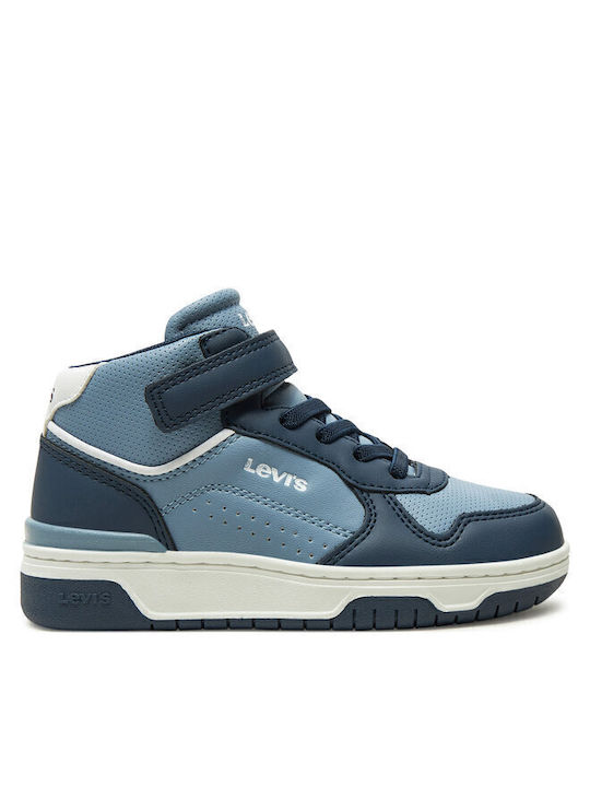 Dereck Mid Παιδικά Sneakers με Σκρατς Μπλε