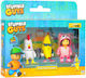 Boti Stumble Guys - Chicken and Banana Guy and Meowmer 3-Pack Miniature Novelty Toys Figures Height 6cm