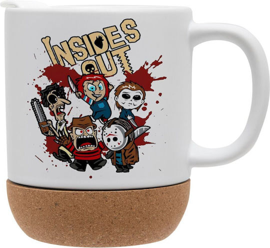 Koupakoupa Halloween Inside Out Becher Keramik mit Deckel 330ml