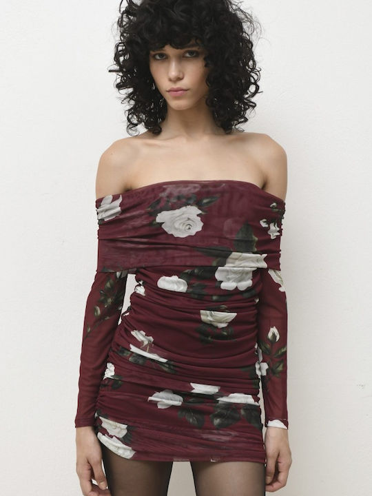 Mini Abendkleid Burgundisch