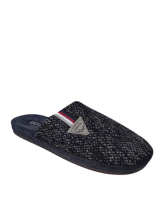 Papuci bărbați iarna Albastru 49.DS-32535