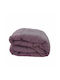 BS Collection Πάπλωμα Μονό με Γέμιση Microfiber 160x240εκ. Καφέ 270 GSM