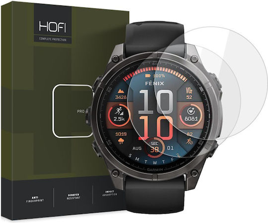 Hofi Glass Pro+ 2-Pack Tempered Glass pentru Garmin Fenix 8 / 8 Pro (47 Mm) 2 Buc