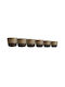 Lalos Set of Decorative Baskets Wicker Black 6 Pieces
