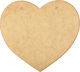 Creative Deco 4 X Large Heart Plaque Mdf 150 X 130 Mm Lightweight Decoration Signs Perfect Painting Staining Engraving Artistic Projects