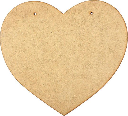 Creative Deco 4 X Large Heart Plaque Mdf 150 X 130 Mm Lightweight Decoration Signs Perfect Painting Staining Engraving Artistic Projects