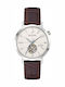 Bulova Ανδρικό Ρολόι Μπαταρίας με Καφέ Δερμάτινο Λουράκι