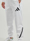 Z.N.E. Football Sweatpants with Elastic White