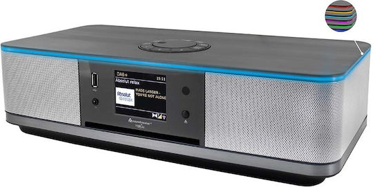 Soundmaster Dab+ Sistem Audio Portabil cu USB Bluetooth Radio CD MP3 Negru