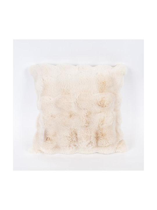 Sofa Cushion from Fur Beige 45x45cm.