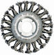 Disc Brush 115 Mm/22 2 Abraboro Braided Wire 0.5 Mm Inox