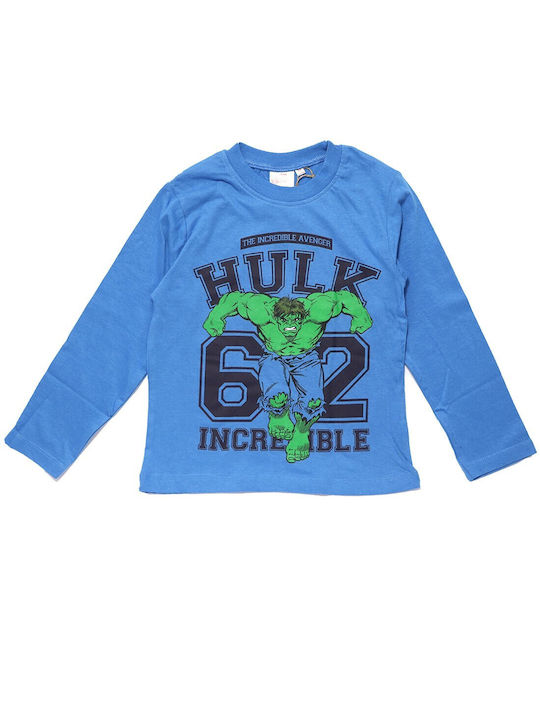 Kids Blouse Long Sleeve Blue Εποχιακό