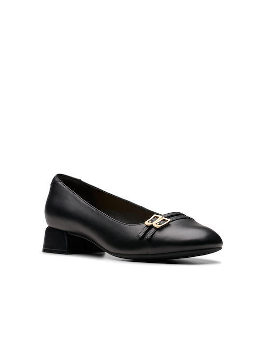 Clarks Court Leder Pumps Schwarz