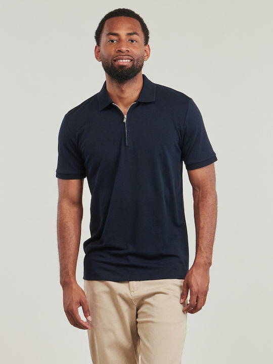 Selected Polo Kurzarmbluse Marineblau