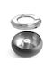 Ashtray Removable Rim Stainless Steel Black Diameter 105 Mm Hendi 440230