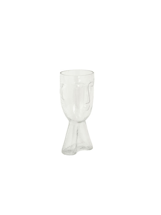 Romimex Decorative Vase Transparent 16x16x32cm