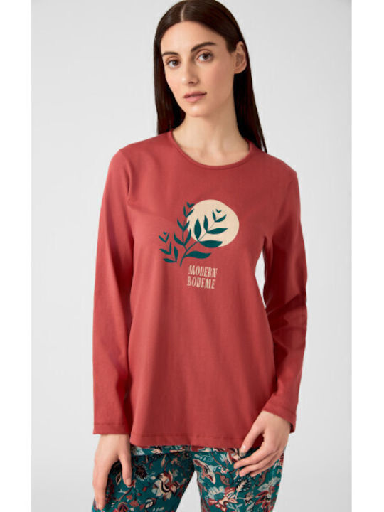 Minerva Set Pijamale pentru Femei Wine Boheme