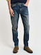 Men's Jeans Pants with Relaxed Fit Blue