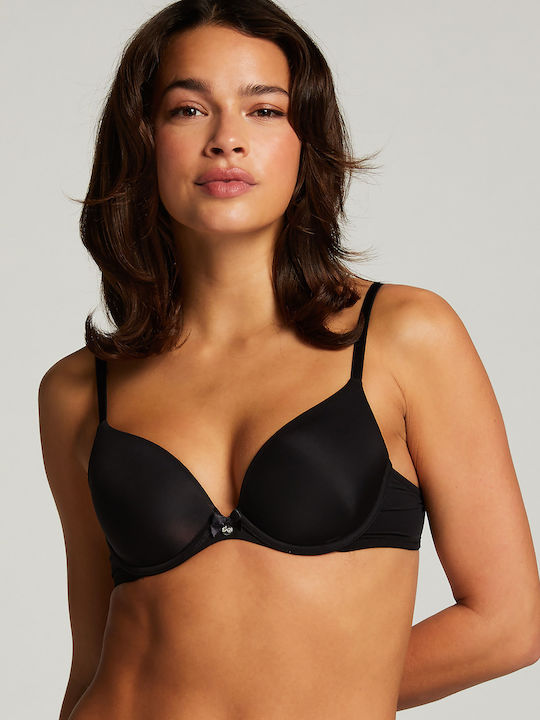 Hunkemöller Plunge Black Σουτιέν για Βαθύ Ντεκο...