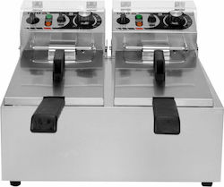 Yato 2-compartment Fryer Φριτέζα 3.5lt Ασημί Yato 2-compartment Fryer Φριτέζα 3.5lt Ασημί